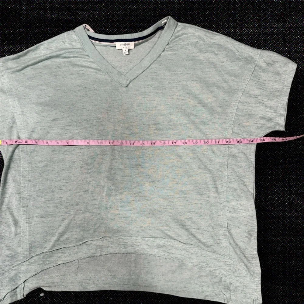 Umgee Mint Green V-Neck Shirt